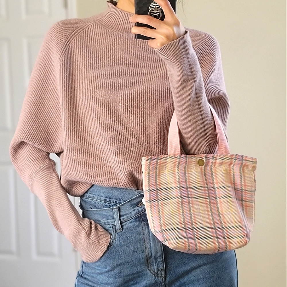 Pnk plaid bag